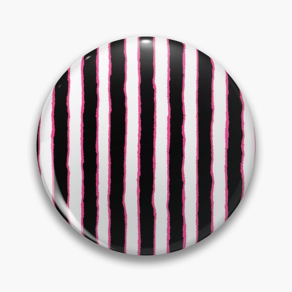 Item preview, Pink Black Wavy Vertical Stripes designed and sold by bubblegoth.