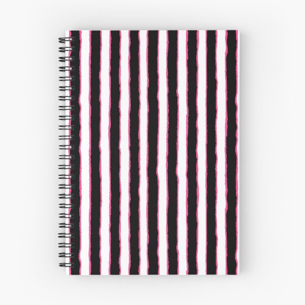 Item preview, Pink Black Wavy Vertical Stripes designed and sold by bubblegoth.