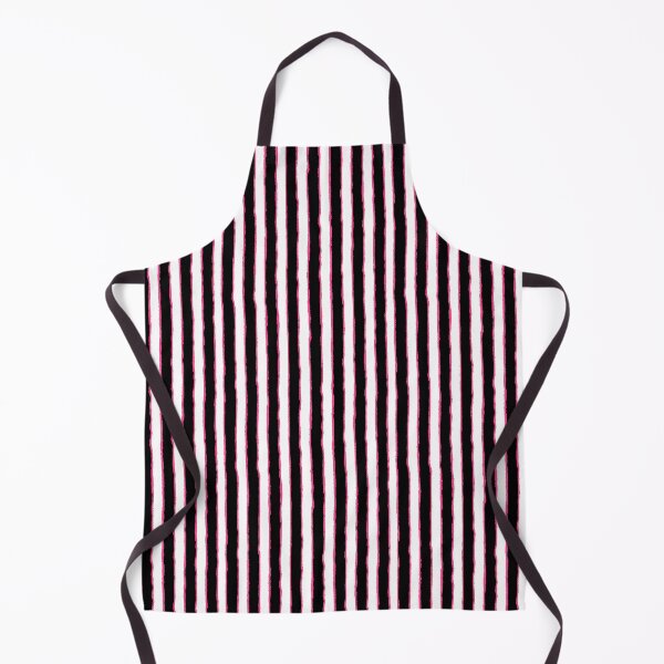 Item preview, Pink Black Wavy Vertical Stripes designed and sold by bubblegoth.