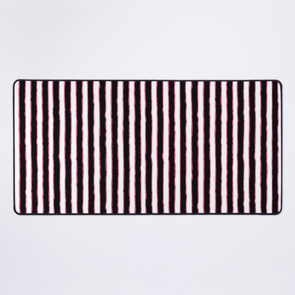 Item preview, Pink Black Wavy Vertical Stripes designed and sold by bubblegoth.
