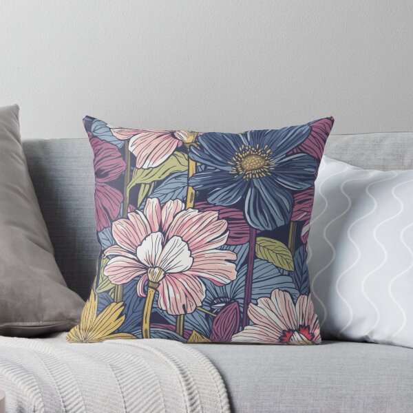 Item preview, Blue, Pink & Purple Floral Image designed and sold by TLKStudio.