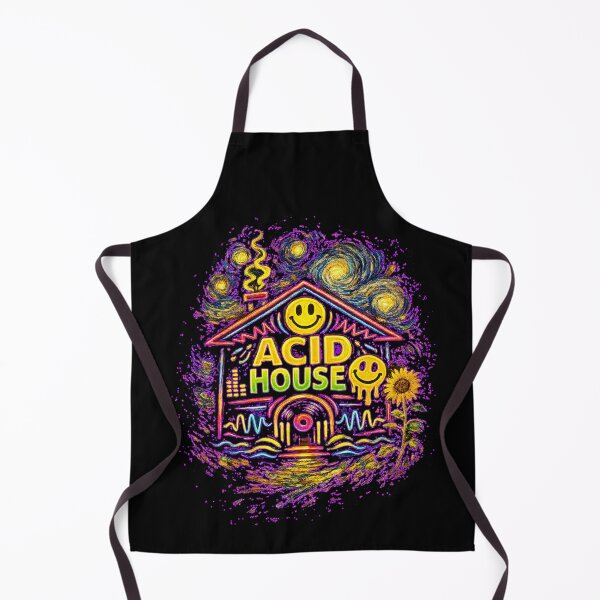 Item preview, Acid House House Neon Art – Old School Rave Smiley Design designed and sold by leyfinder.