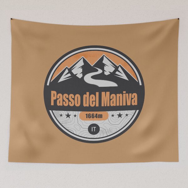 Item preview, Maniva Pass Alpine Road Badge designed and sold by CynthiaGraphics.