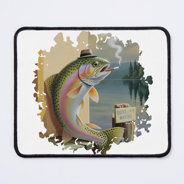 Item preview, Funny Trout wearing a hat designed and sold by KreativKulture.