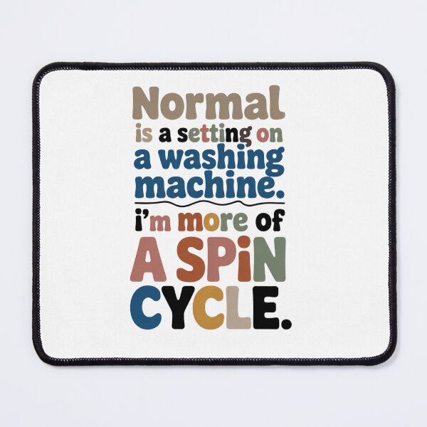 Item preview, I'm More of a Spin Cycle - Retro AuDHD & Neurodivergent Humour designed and sold by wyrddifferent.