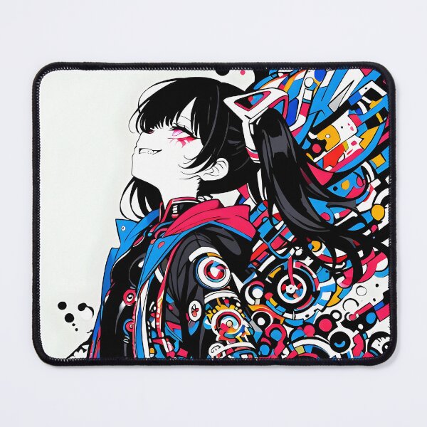 Item preview, NEON: Arrogant Cyberpop Kneeling Defiance | Cute Cyberpunk Anime Girl designed and sold by Sytrics.
