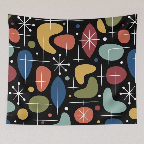 Item preview, Retro Mid Century Modern Atomic Starburst Pattern designed and sold by tonymagnerart.