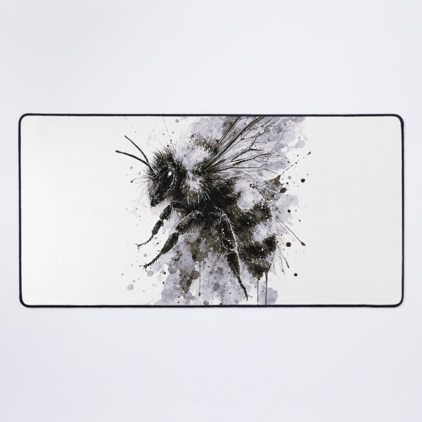 Item preview, Abstract Bee Art Modern Animal Design Black and White designed and sold by giachem99.