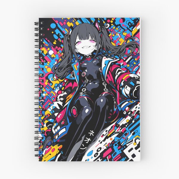 Item preview, NEON: Arrogant Cyberpop Glitch Recline | Cute Cyberpunk Anime Girl designed and sold by Sytrics.