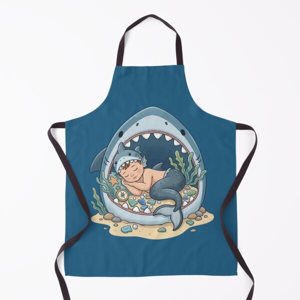 Item preview, Baby Shark-Boy Sleeping in Shark Cave designed and sold by TB-73.