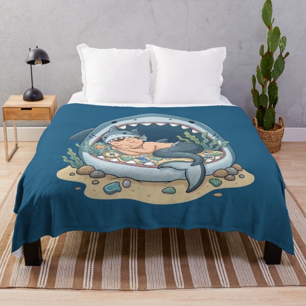Item preview, Baby Shark-Boy Sleeping in Shark Cave designed and sold by TB-73.