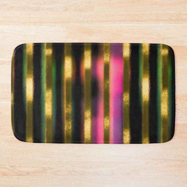 Item preview, Glowing Pink Gold Vertical Stripes designed and sold by bubblegoth.