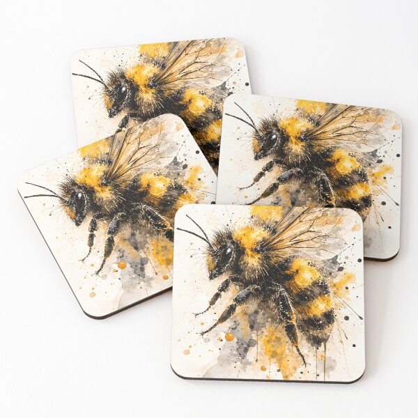Item preview, Abstract Bee Art Modern Animal Design designed and sold by giachem99.