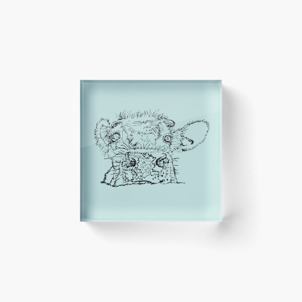 Item preview, Dairy Cow - Peekamoo - (#C6E6E3) designed and sold by The Stippler Process.
