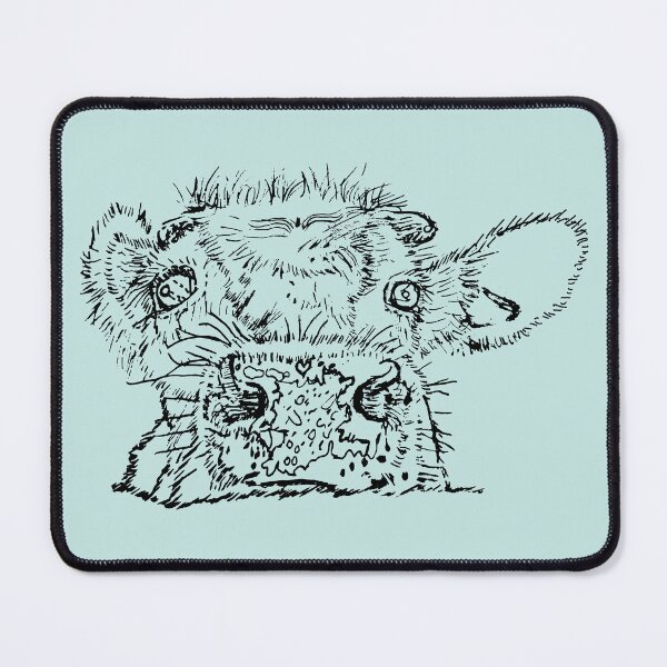 Item preview, Dairy Cow - Peekamoo - (#C6E6E3) designed and sold by The Stippler Process.