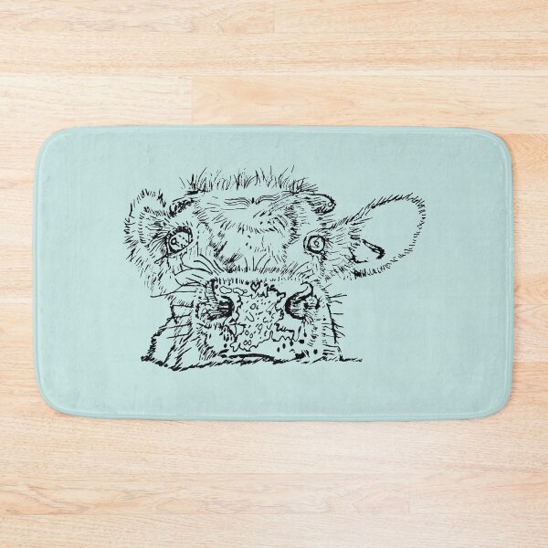 Item preview, Dairy Cow - Peekamoo - (#C6E6E3) designed and sold by The Stippler Process.