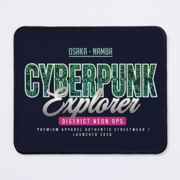 Item preview, Cyberpunk Explorer – Osaka Namba Neon Ops Emblem Design designed and sold by Dogandesighn.