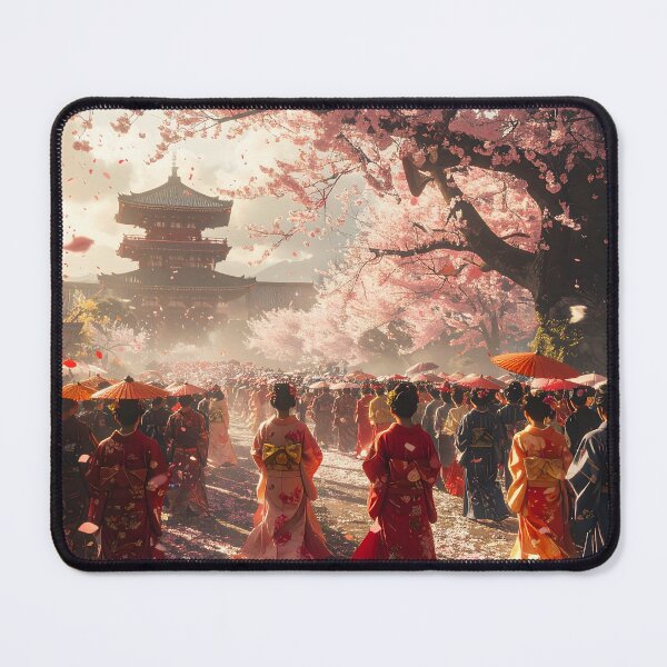 Item preview, Japanese Cherry Blossom Festival — Poetic Hanami Japan designed and sold by Schoenenwald - Illustrations Uniques et Originales.