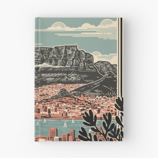 Item preview, Vintage Cape Town Travel Poster Table Mountain Retro Art designed and sold by Cipher & Soul.