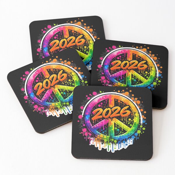 Item preview, Graffiti Peace Sign 2026 Sticker – Neon Drip Graduation Street Art designed and sold by 3free3street - Neon & Graffiti Digital Art.