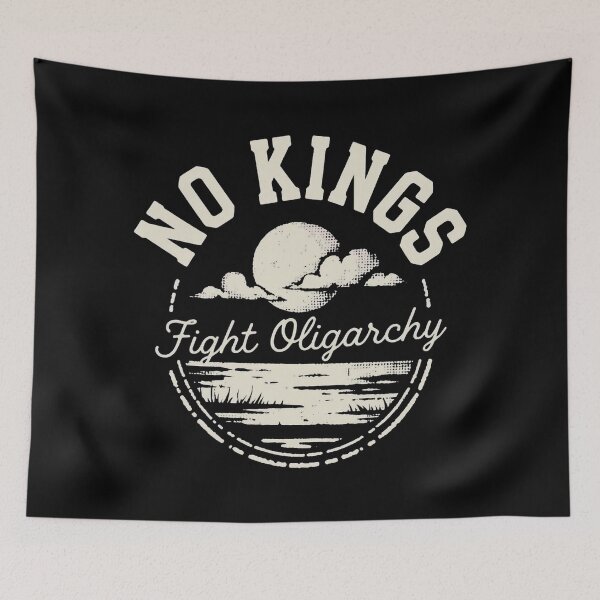 Item preview, No Kings Fight Oligarchy designed and sold by SignumShop.