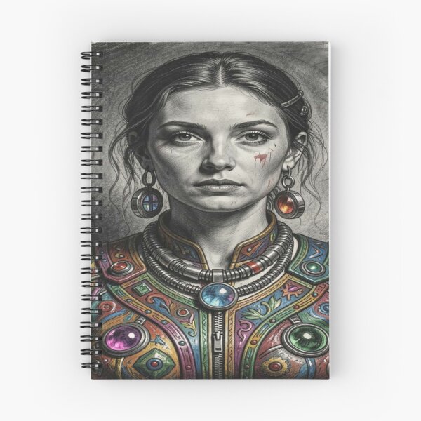Item preview, Fantasy portrait with colorful ornaments and artistic details in an elegant style. designed and sold by FotoworldEdel.