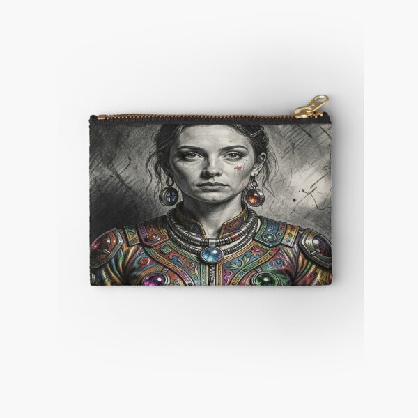 Item preview, Fantasy portrait with colorful ornaments and artistic details in an elegant style. designed and sold by FotoworldEdel.