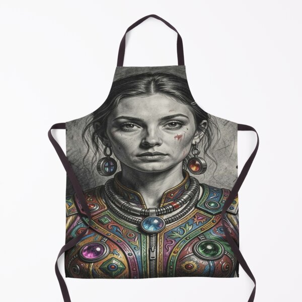 Item preview, Fantasy portrait with colorful ornaments and artistic details in an elegant style. designed and sold by FotoworldEdel.