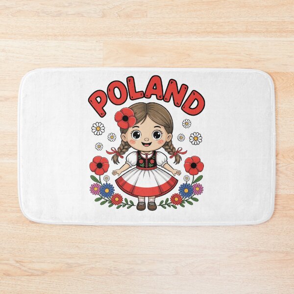 Item preview, Cute Poland Girl Traditional Folk Dress with Flowers Kids designed and sold by NUMAcreations.