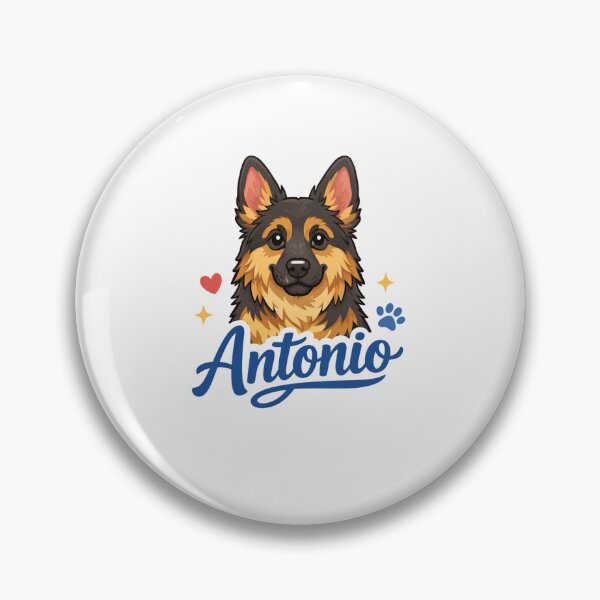 Item preview, German Shepherd Antonio Name Design designed and sold by Zampettalibera.