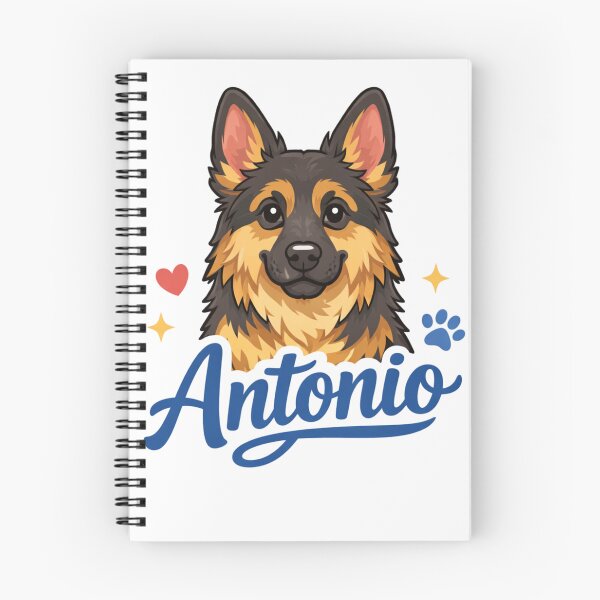Item preview, German Shepherd Antonio Name Design designed and sold by Zampettalibera.