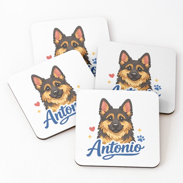 Item preview, German Shepherd Antonio Name Design designed and sold by Zampettalibera.