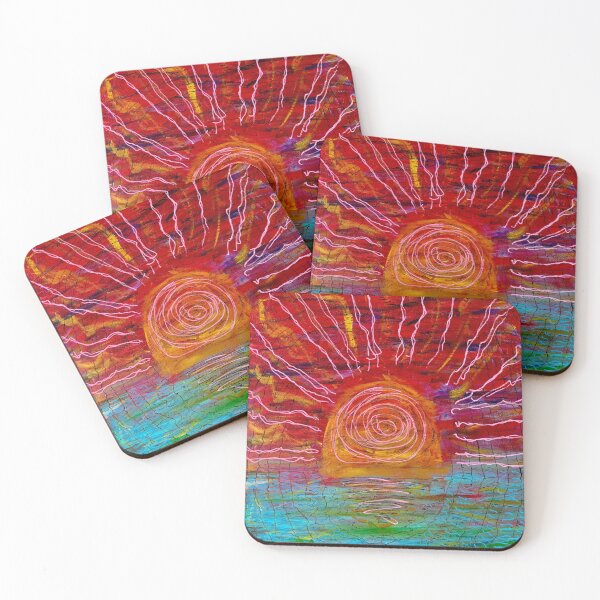 Item preview, Electric Sunrise - Abstract Contemporary Painting designed and sold by Brody Schenk Art.