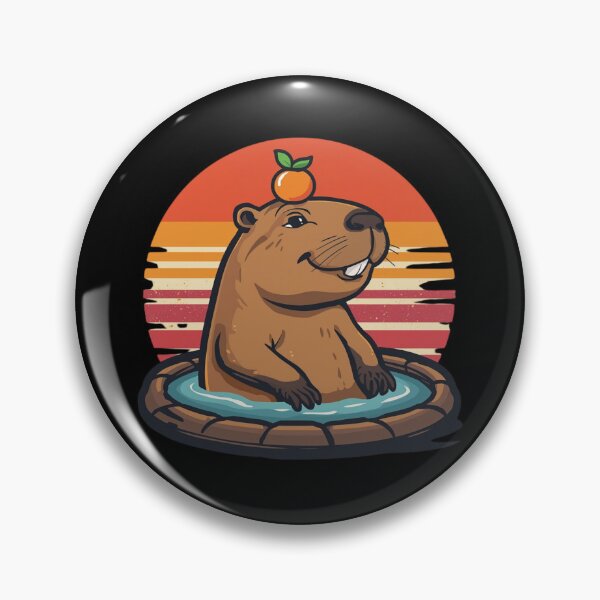 Item preview, Capybara Chill Club – Relaxed Rodent Society  designed and sold by KapiPrint.