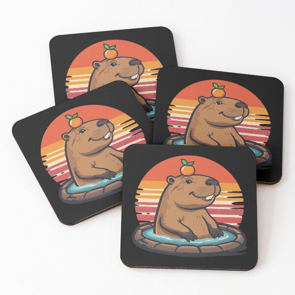 Item preview, Capybara Chill Club – Relaxed Rodent Society  designed and sold by KapiPrint.