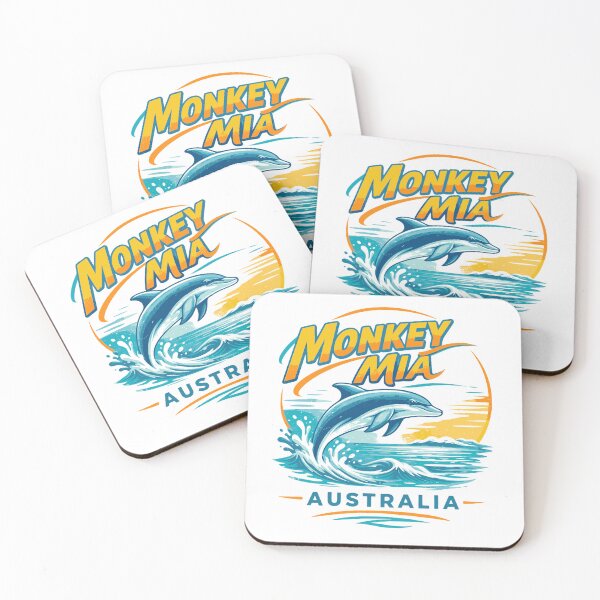 Item preview, Monkey Mia Australia Dolphin Coastal Graphic designed and sold by JackCurtis1991.