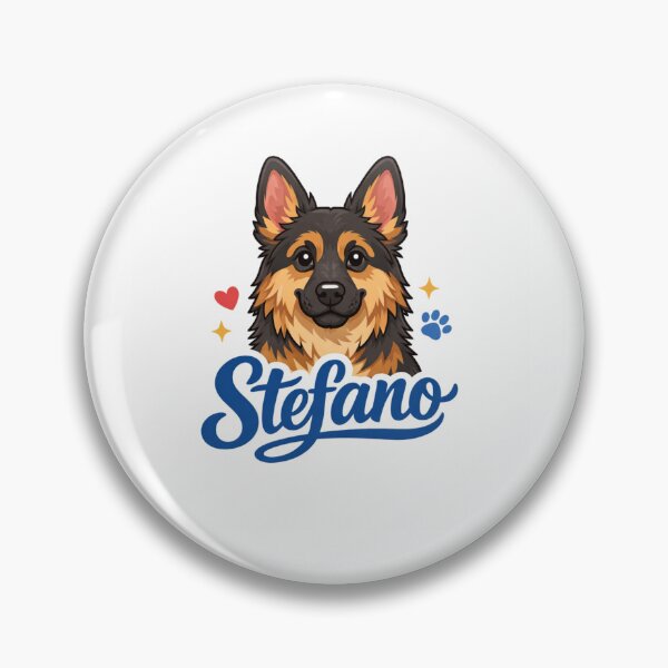 Item preview, German Shepherd Stefano Name Design designed and sold by Zampettalibera.