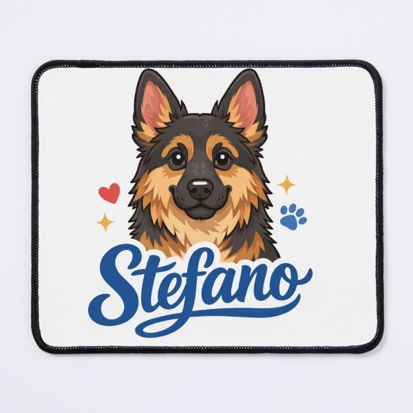 Item preview, German Shepherd Stefano Name Design designed and sold by Zampettalibera.