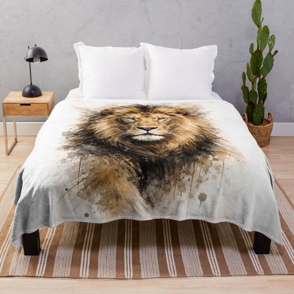 Item preview, Abstract Lion Art Majestic Animal Portrait designed and sold by giachem99.