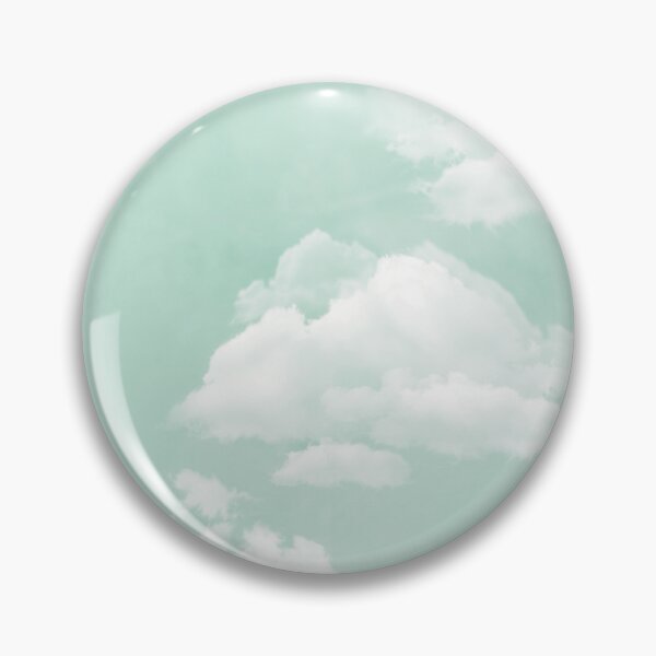 Item preview, Soft Mint Green Aesthetic Cloud Pattern designed and sold by Seamlessly Buffalo.