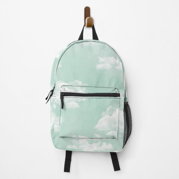 Item preview, Soft Mint Green Aesthetic Cloud Pattern designed and sold by Seamlessly Buffalo.
