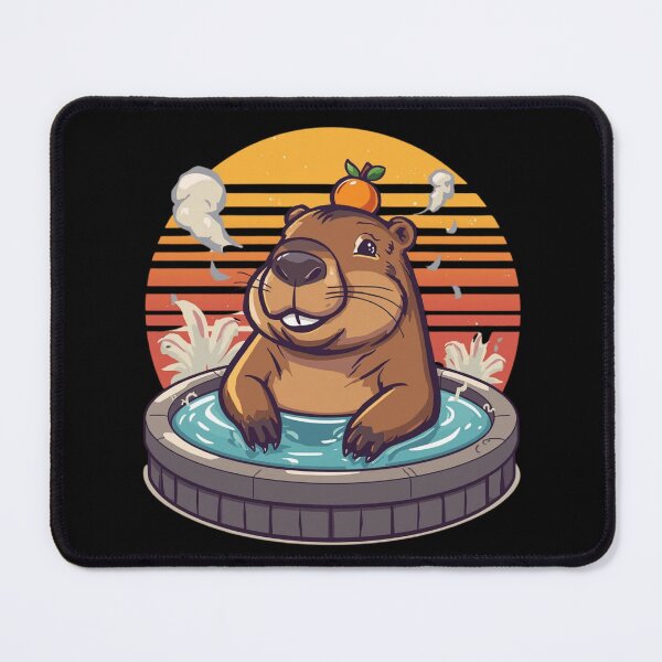 Item preview, Capybara Chill Club – Relaxed Rodent Society  designed and sold by KapiPrint.