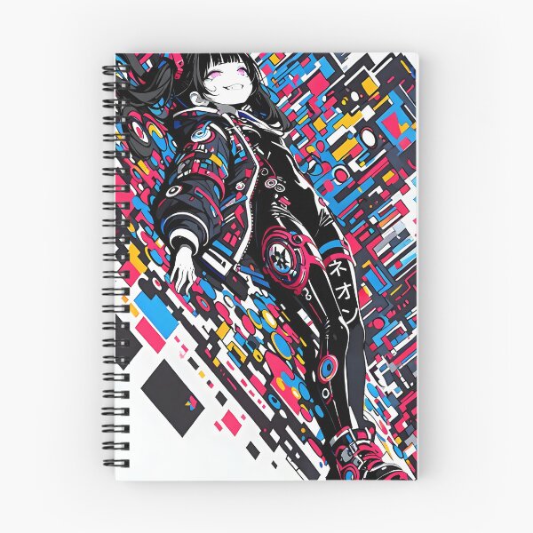 Item preview, NEON: Arrogant Cyberpop Glitch Descent | Cute Cyberpunk Anime Girl designed and sold by Sytrics.