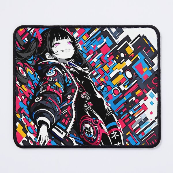 Item preview, NEON: Arrogant Cyberpop Glitch Descent | Cute Cyberpunk Anime Girl designed and sold by Sytrics.