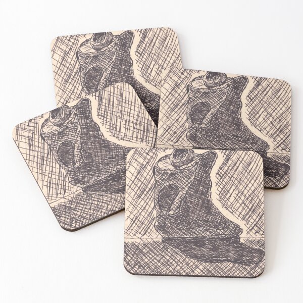 Item preview, Solitary Figuration: Abstract Ink Monolith designed and sold by 90 A.