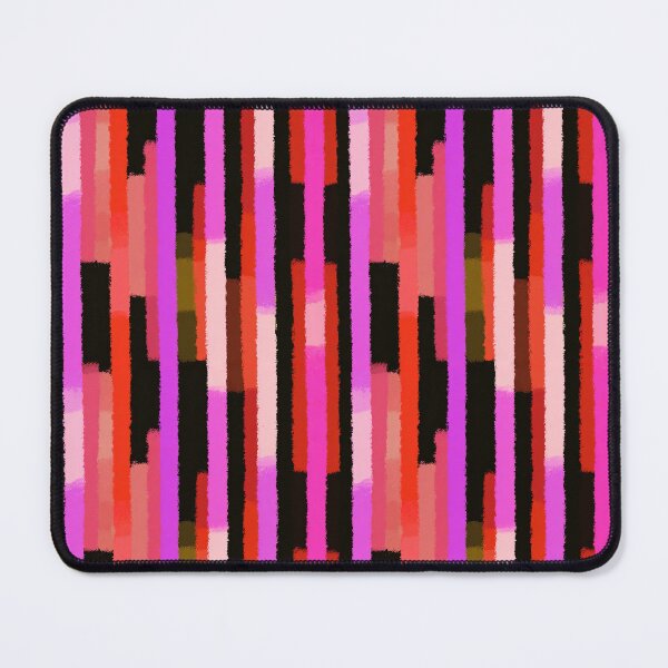 Item preview, Neon Pink Abstract Stripe Pattern designed and sold by bubblegoth.