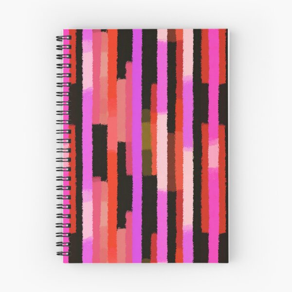 Item preview, Neon Pink Abstract Stripe Pattern designed and sold by bubblegoth.