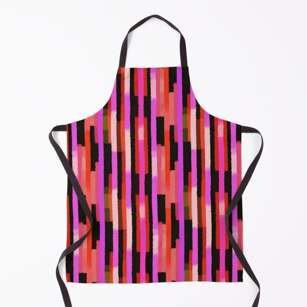 Item preview, Neon Pink Abstract Stripe Pattern designed and sold by bubblegoth.