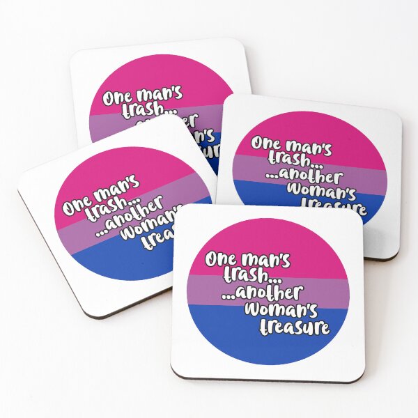 Item preview, One Man's Trash... Another Woman's Treasure (Bisexual flag) designed and sold by robynetzan.