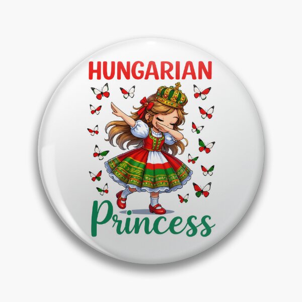 Item preview, Hungarian Princess Dabbing Girl Cute Magyar Pride for Girls designed and sold by NUMAcreations.